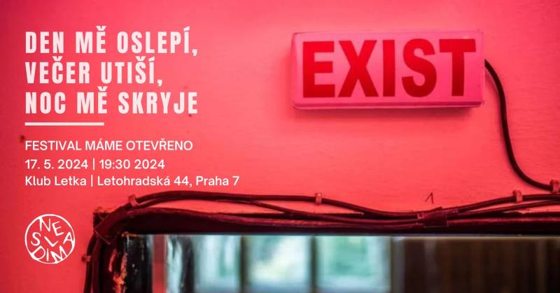 17.5. hrajeme reprízu audiowalku "Den mě oslepí, večer utiší, noc mě skryje" v Praze